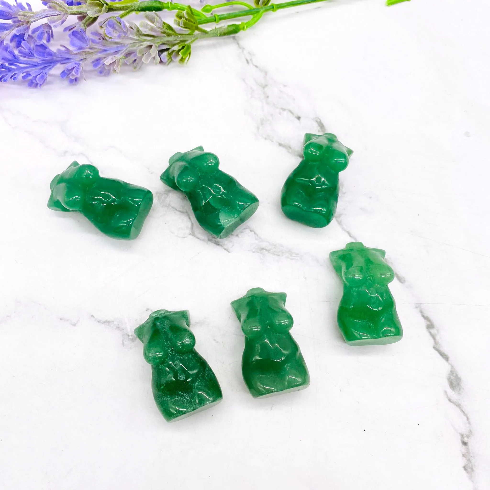 Green Aventurine Female Body Crystal, 1.5 Inches Female Body Torso Carvings,  Crystal Decor, Healing Crystal, Unique Crystal Gift