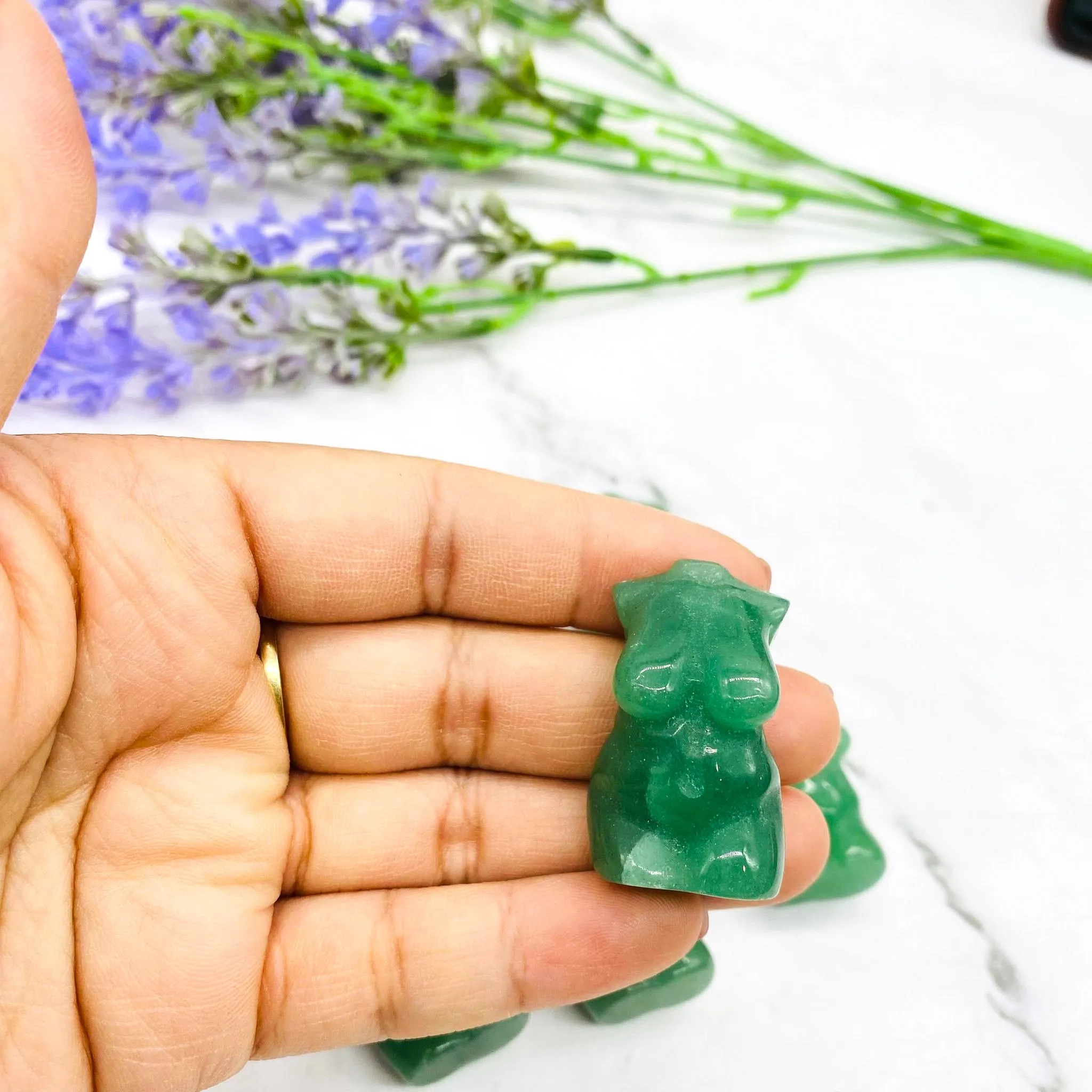 Green Aventurine Female Body Crystal, 1.5 Inches Female Body Torso Carvings,  Crystal Decor, Healing Crystal, Unique Crystal Gift