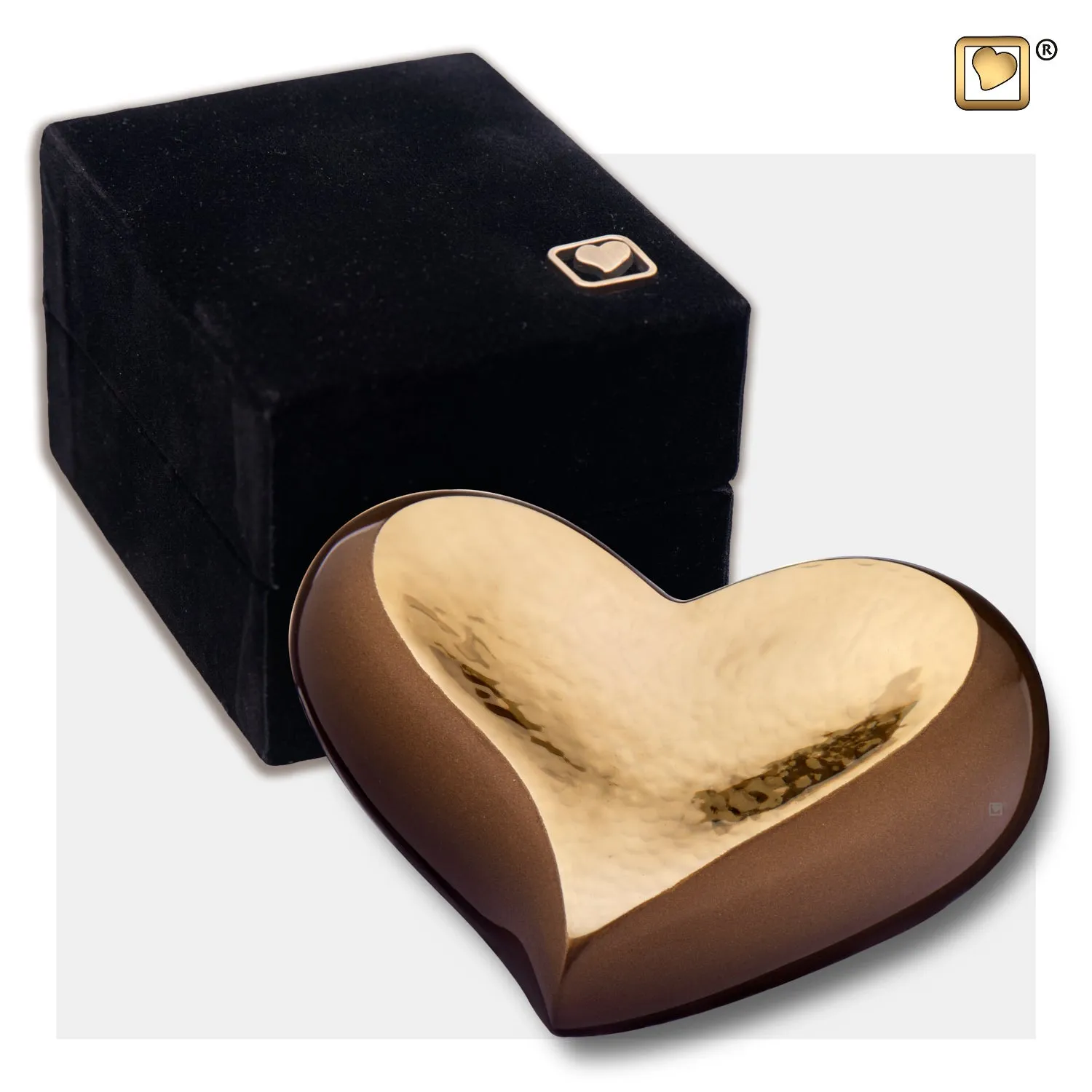 Hammered Gold Bronze (Keepsake Heart) - K610