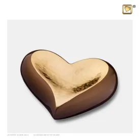 Hammered Gold Bronze (Keepsake Heart) - K610