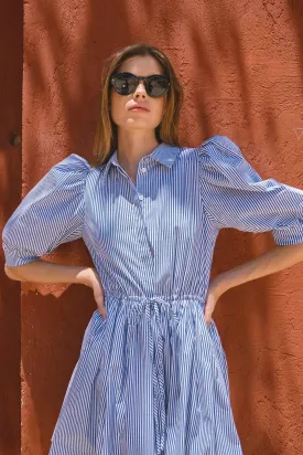 Hunter Bell McCauley Dress in Light Blue Stripe