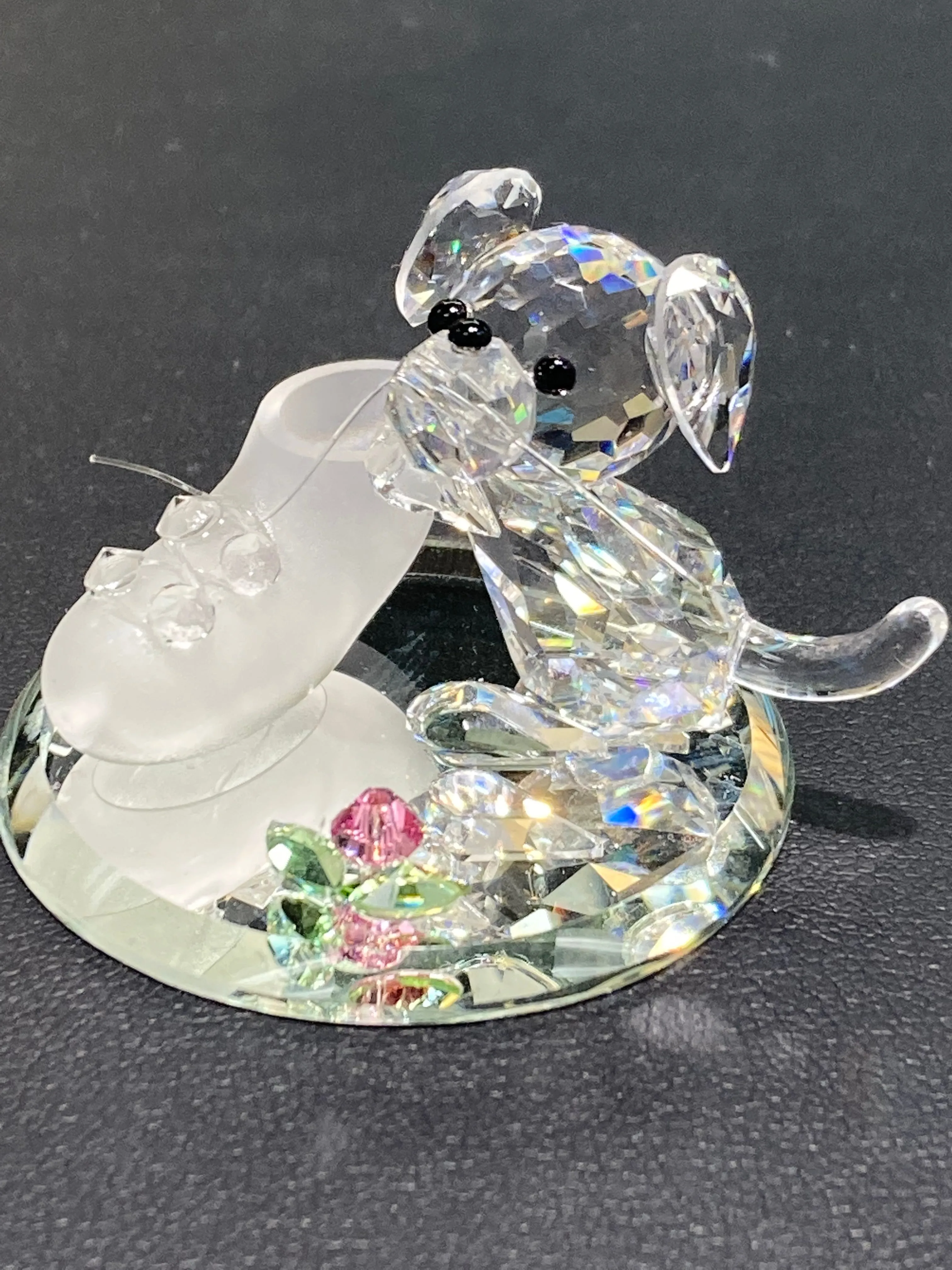 Hush Puppy Crystal Figurine