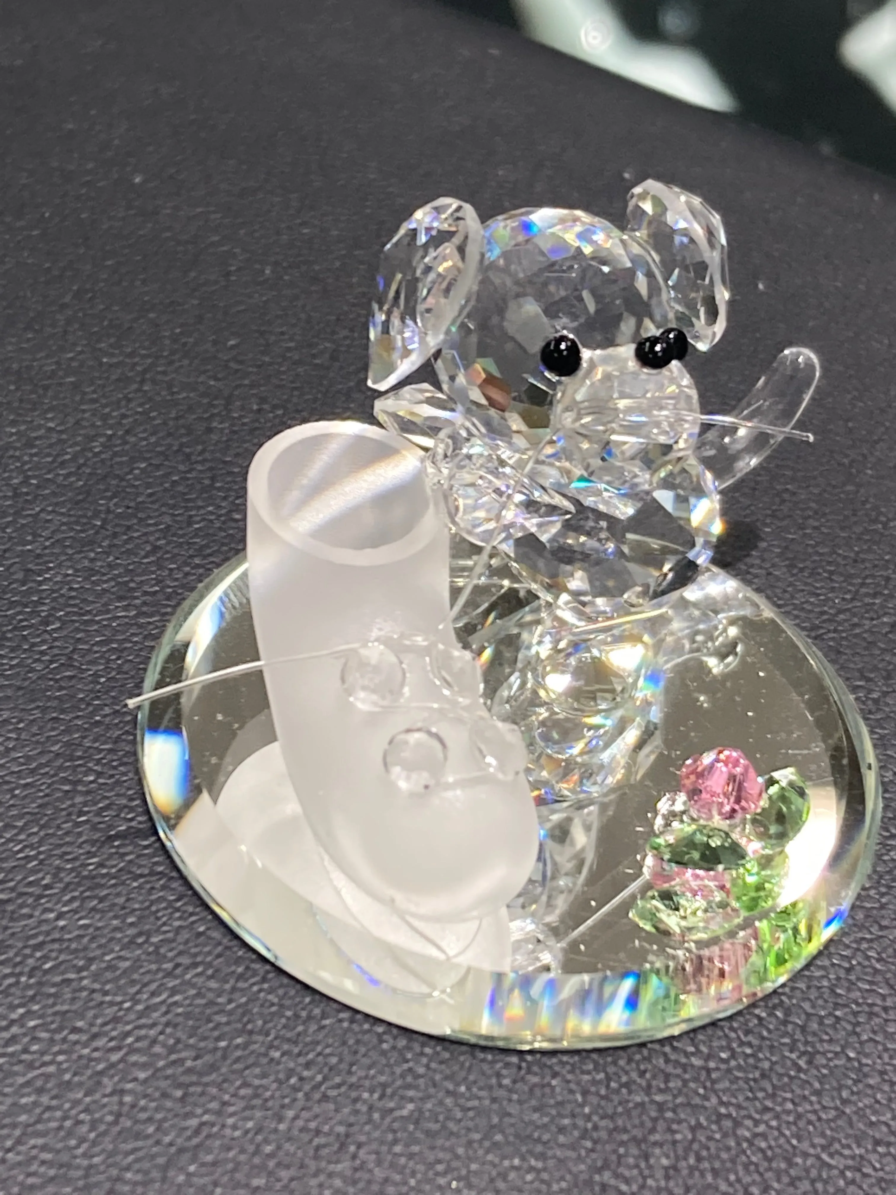 Hush Puppy Crystal Figurine