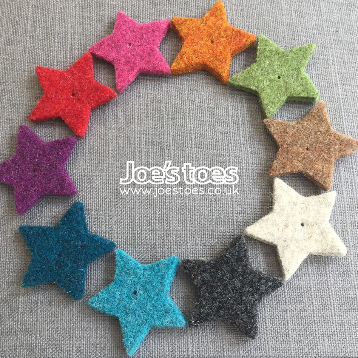 Joe's Toes Stars in Thick Wool Felt