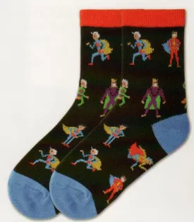 K Bell Boys Super Heroes Sock