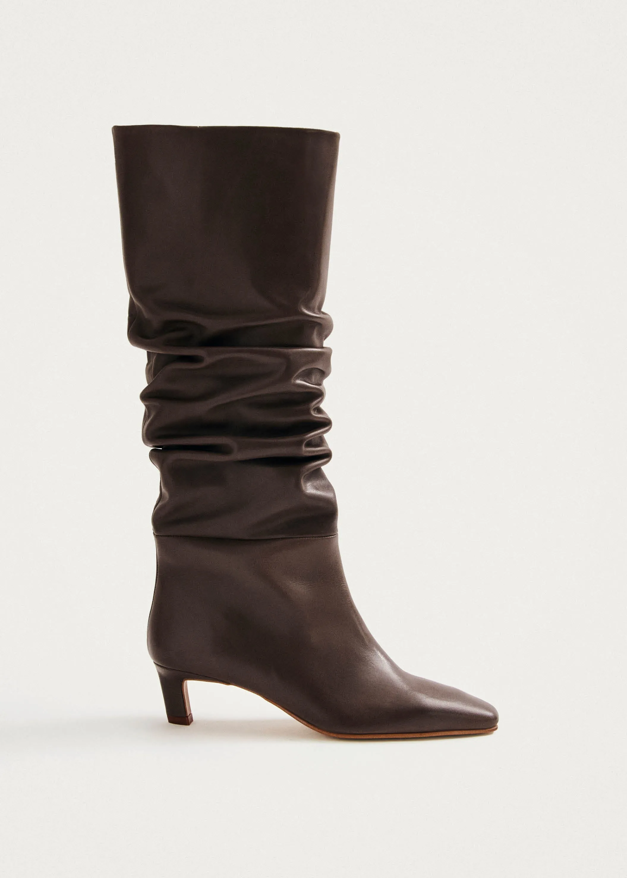 Kalila Brown Leather Boots