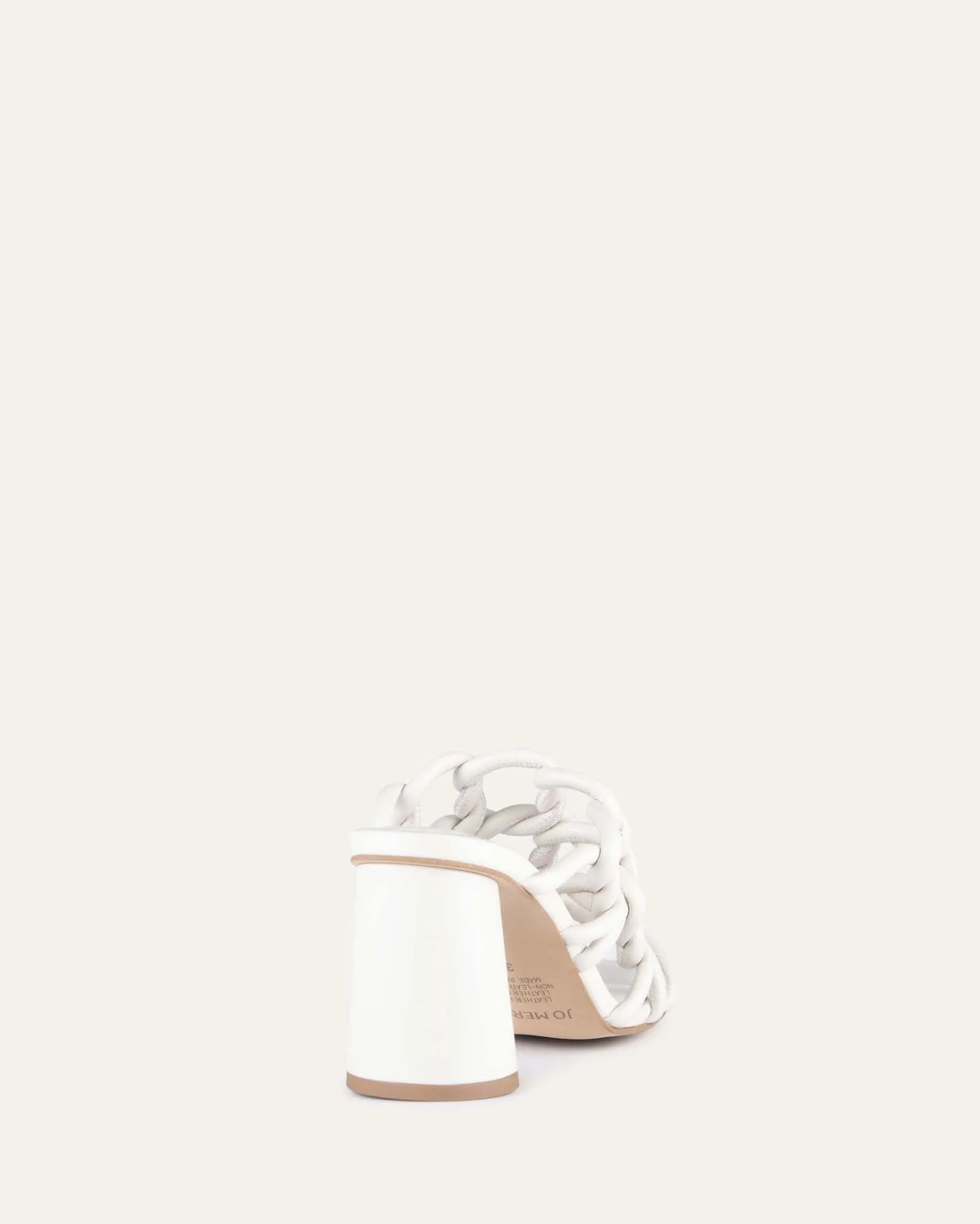 KASSI HIGH HEEL SANDALS OFF WHITE LEATHER