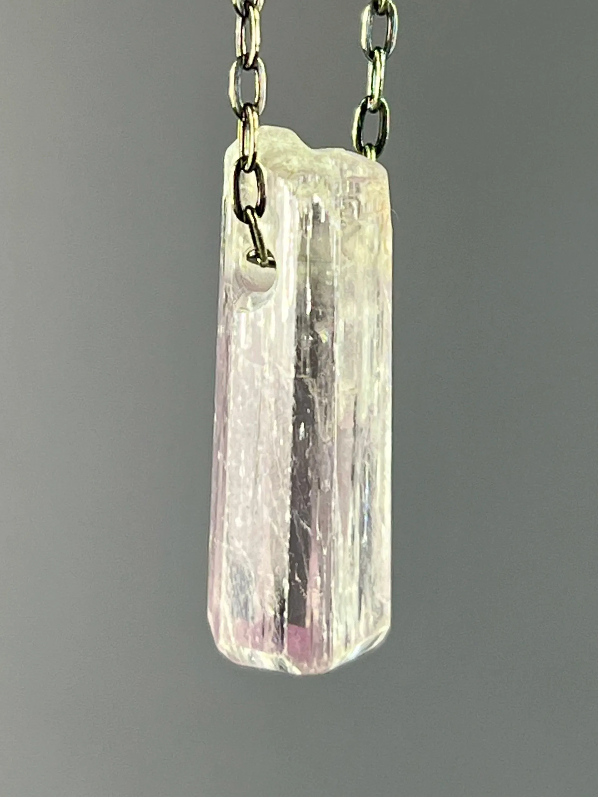 Kunzite Crystal Necklace