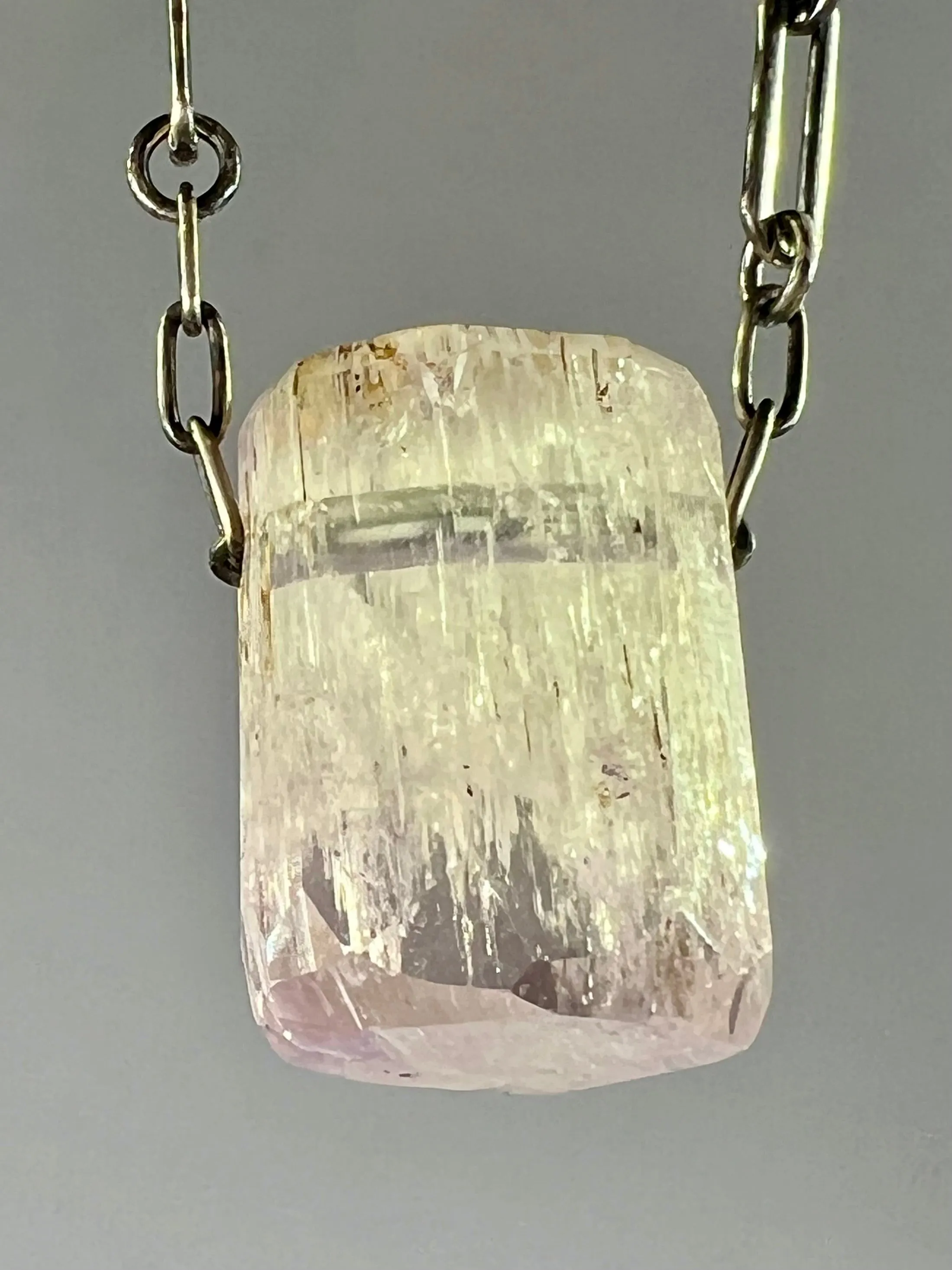 Kunzite Crystal Necklace