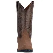 Laredo Men's (4242) 12" Tan Distressed Western Style Trucker or Motorcycle Cowboy Work Boots