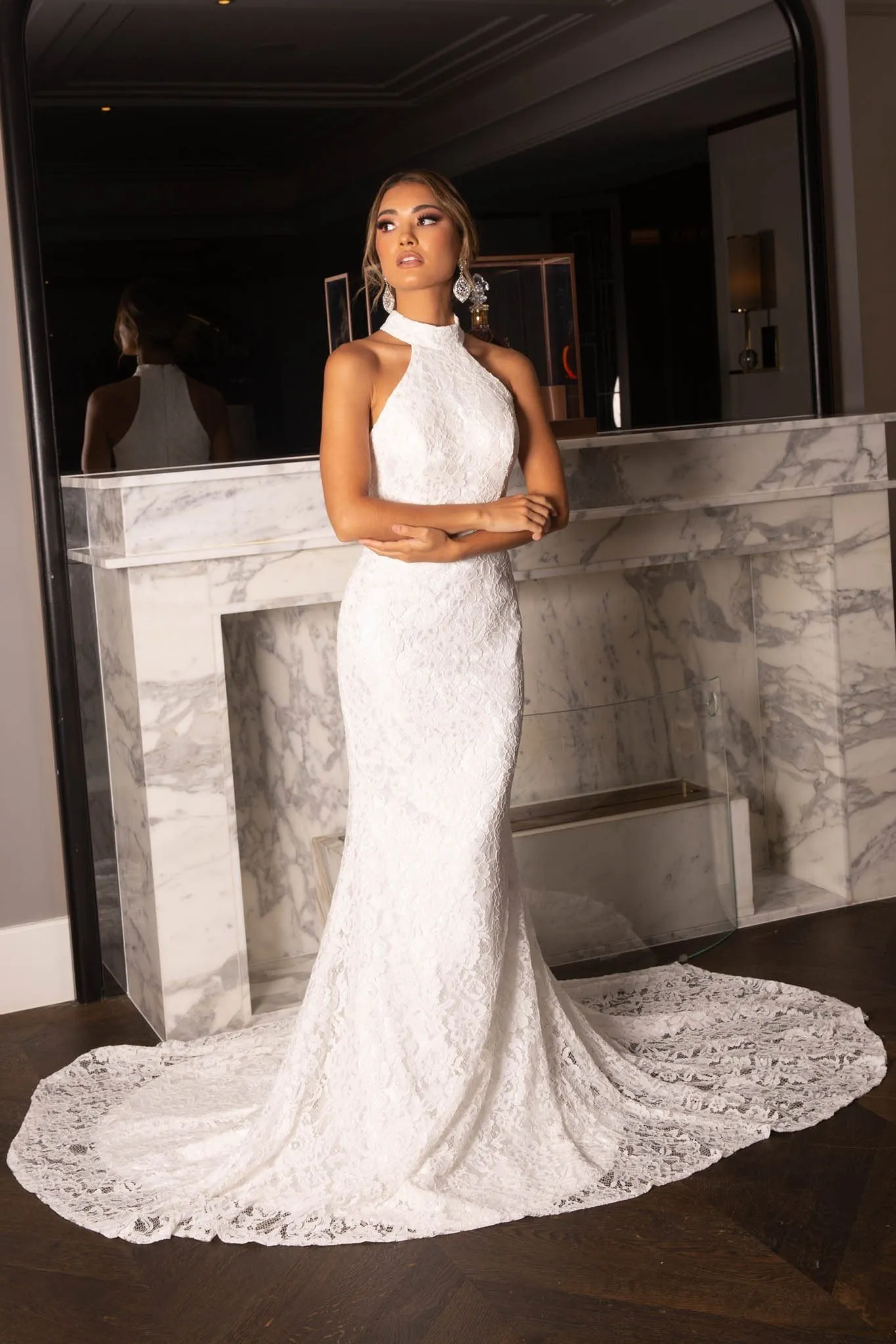 Liliana Lace Gown - Ivory