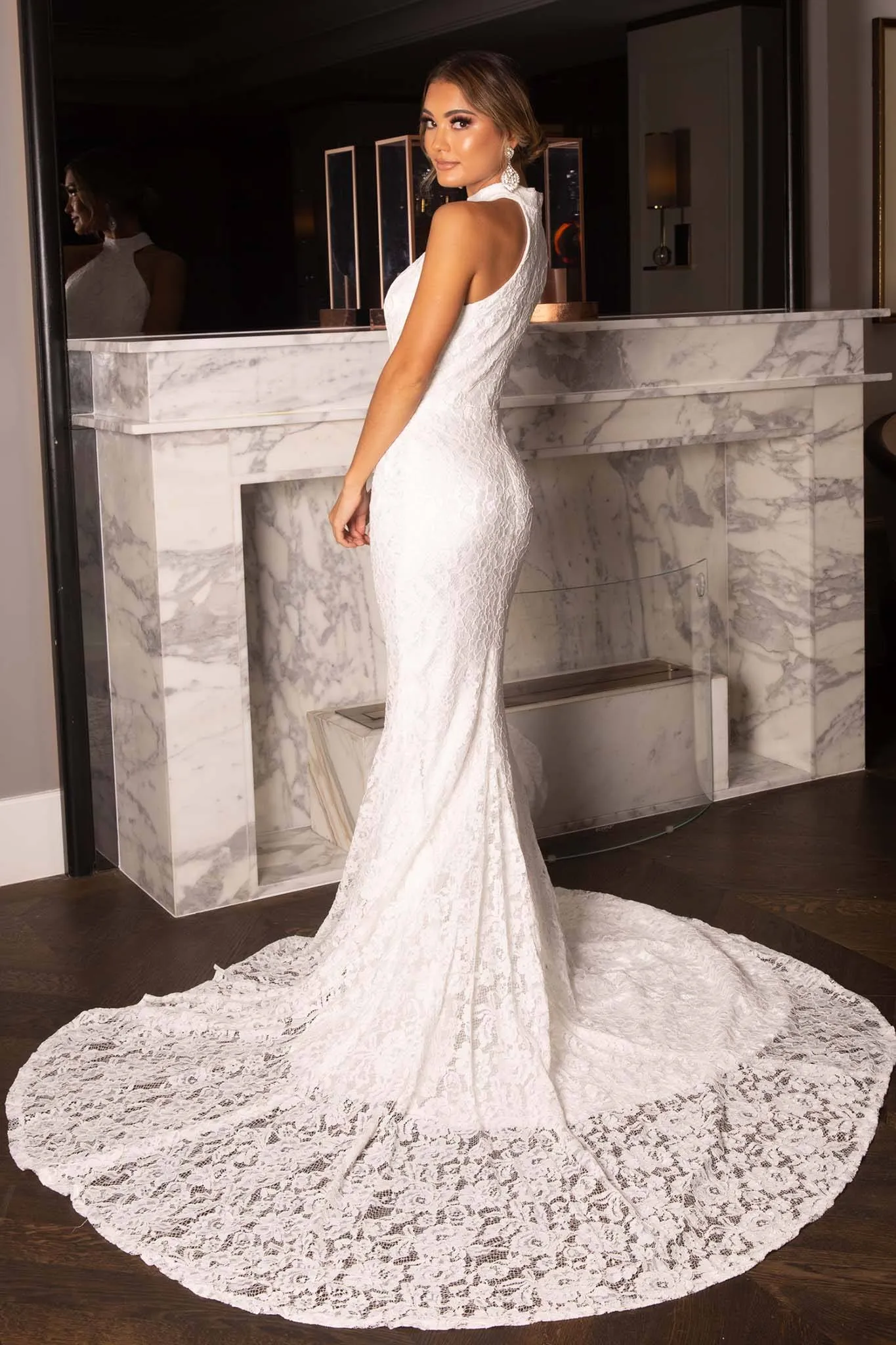 Liliana Lace Gown - Ivory