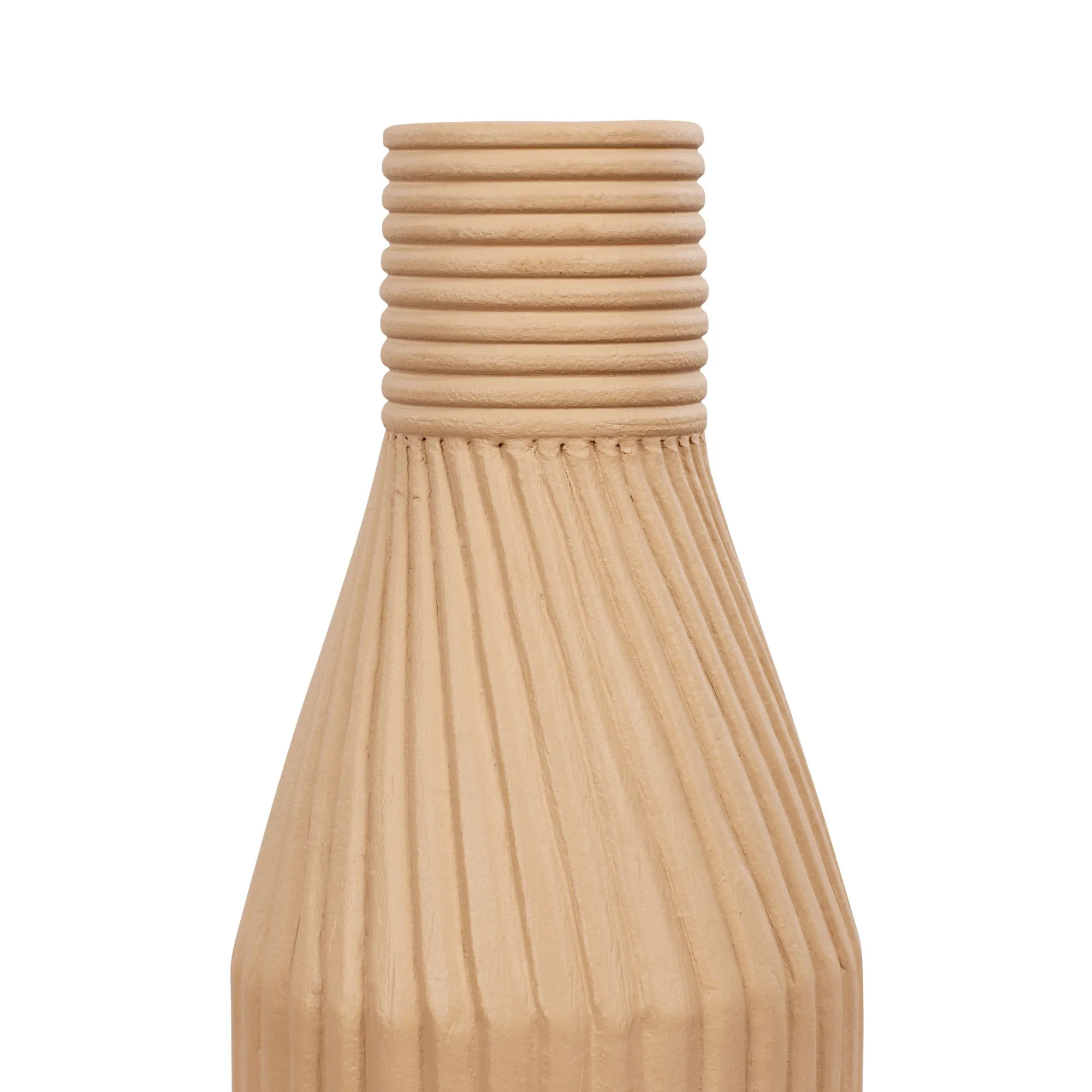 Linnea 445VA03B Ceramic Vase - Wash Brown