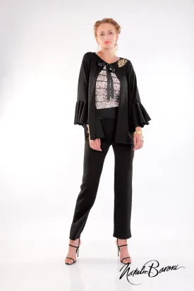 Mid Length Bell Sleeve Jacket - Amalfi