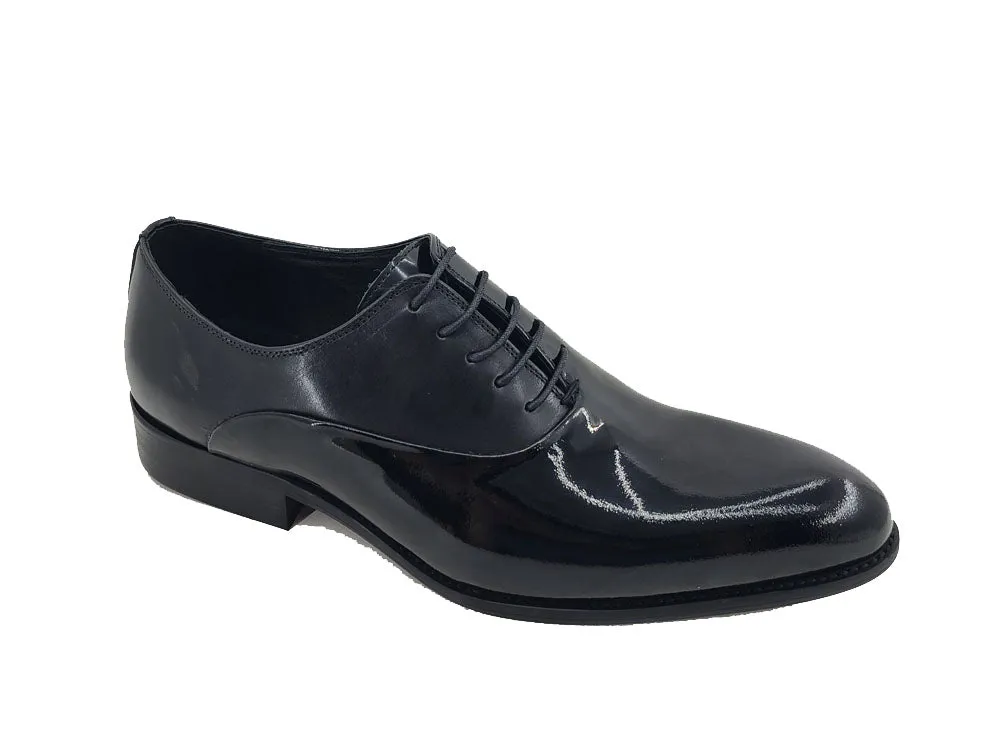 Mix Media Patent Leather Oxford