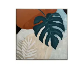 Moonlit Monstera Oil Painting