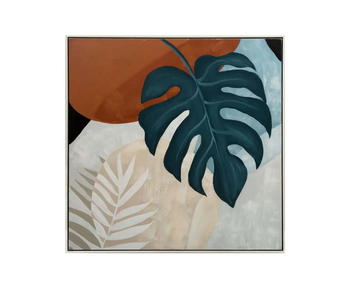 Moonlit Monstera Oil Painting