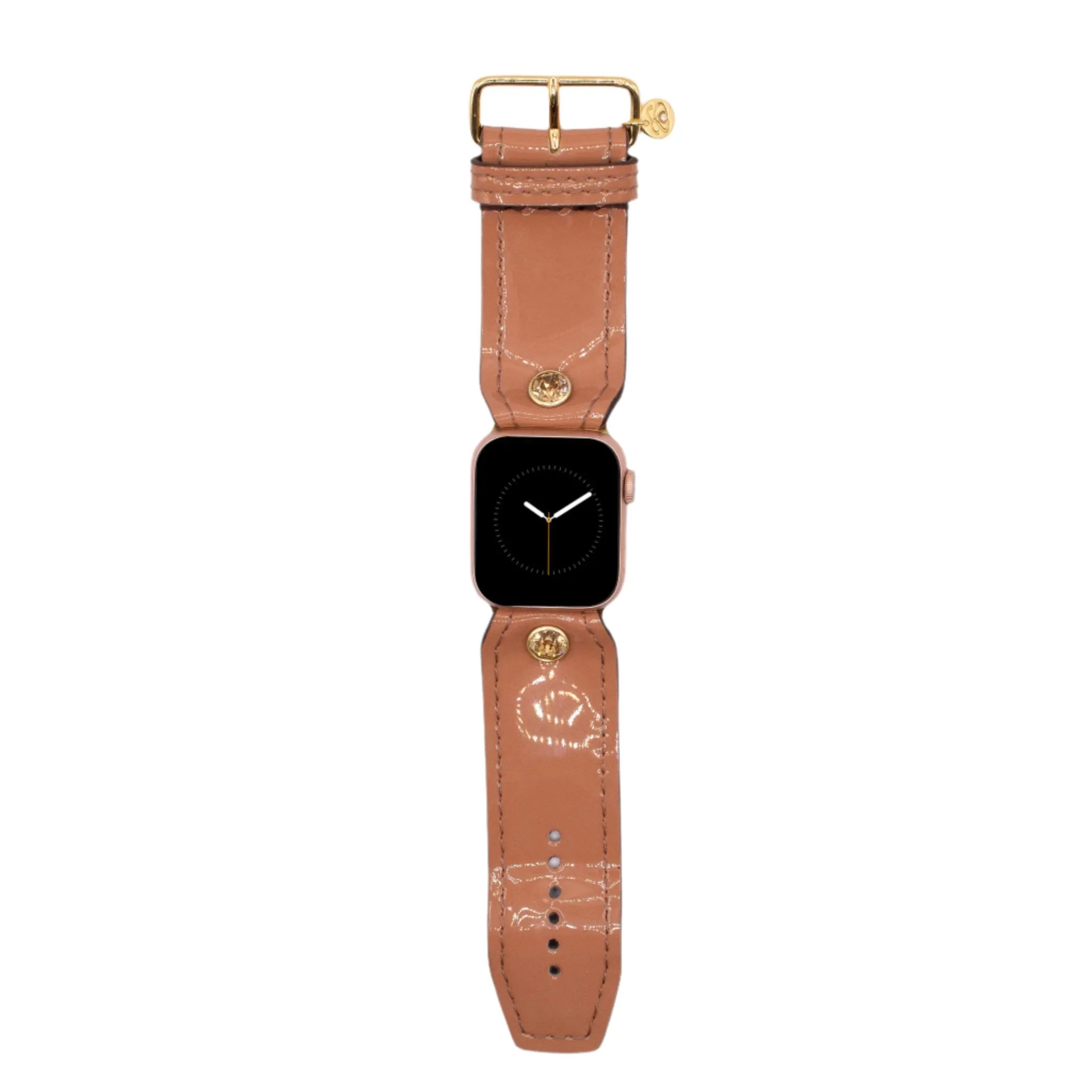 Peach Patent Leather Sivella Watchband