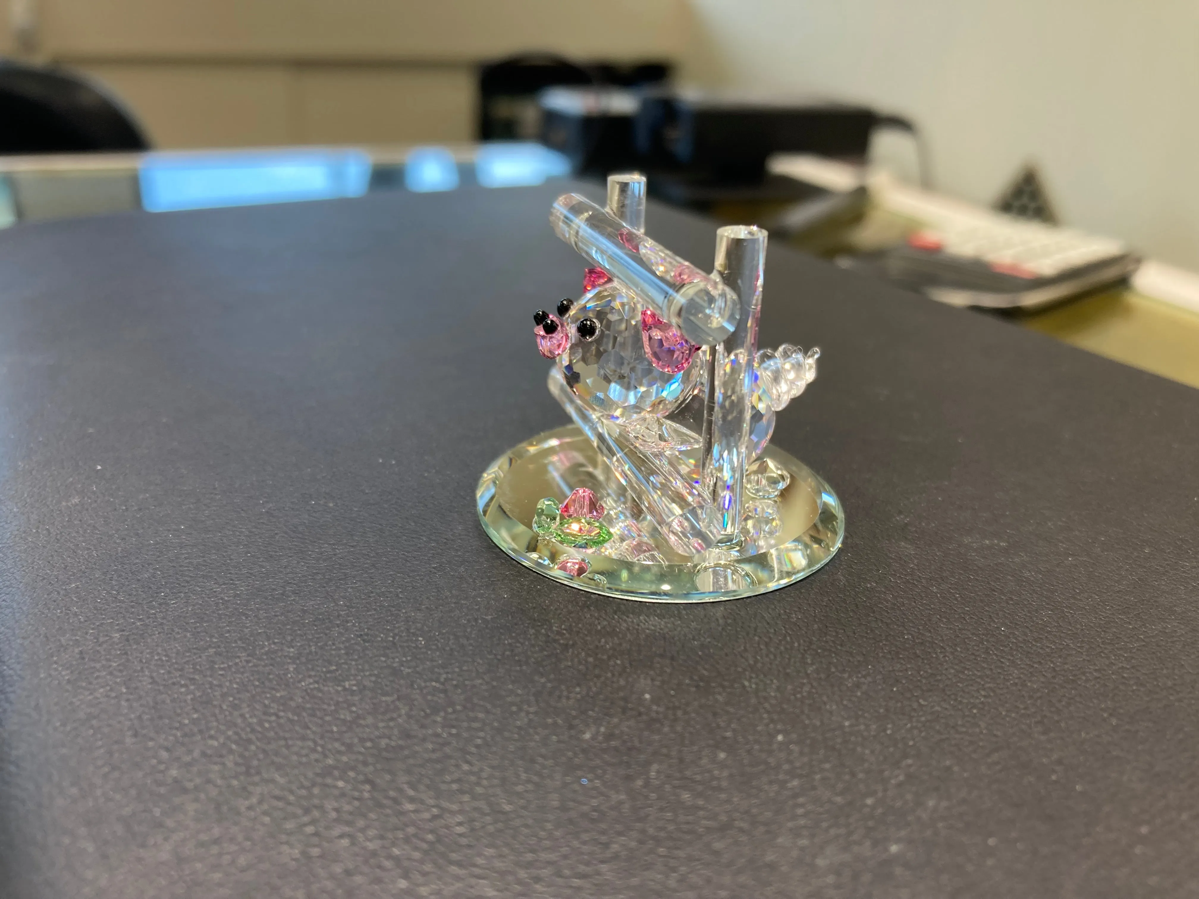 Pig Crystal Figurine