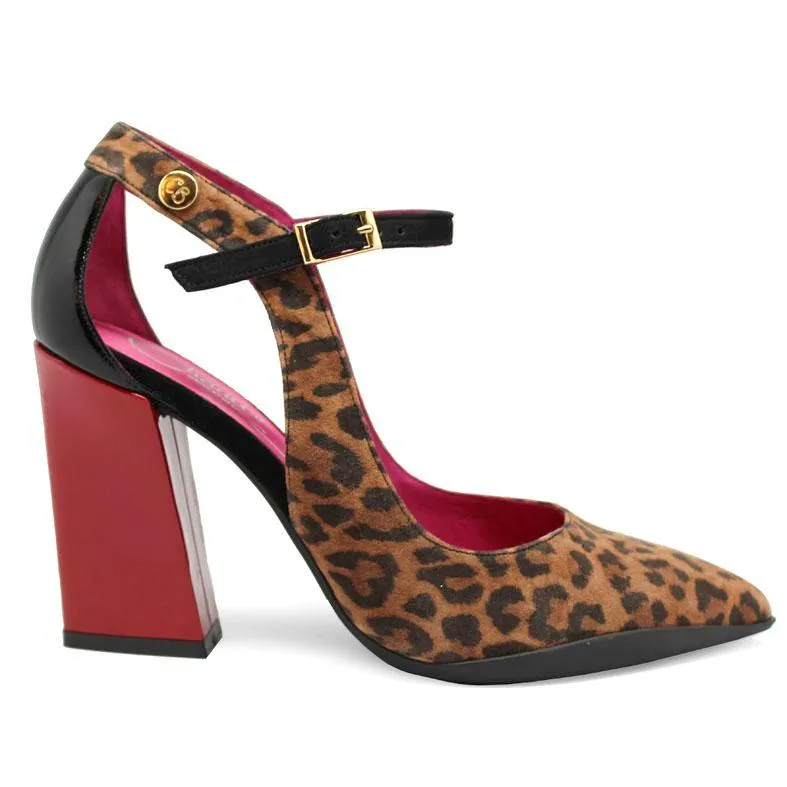 Pointure - Dark Leopard red