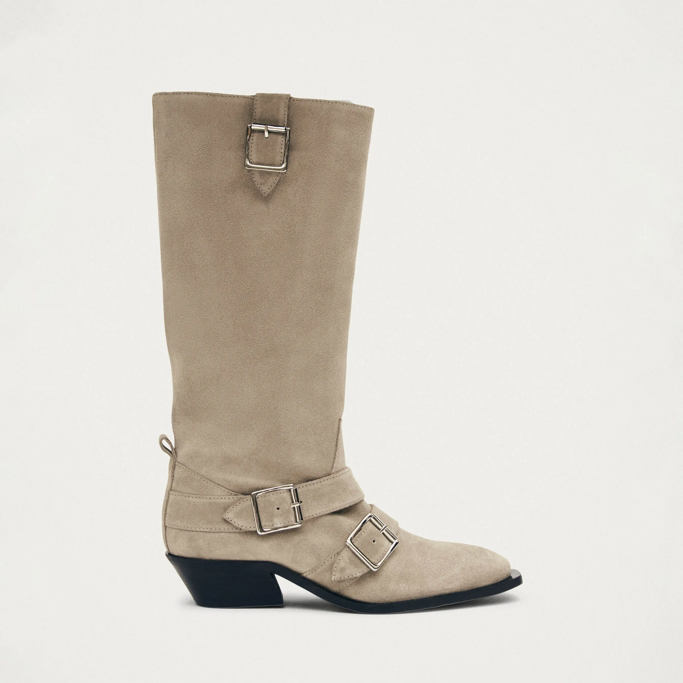 Ryder Suede Beige Leather Boots