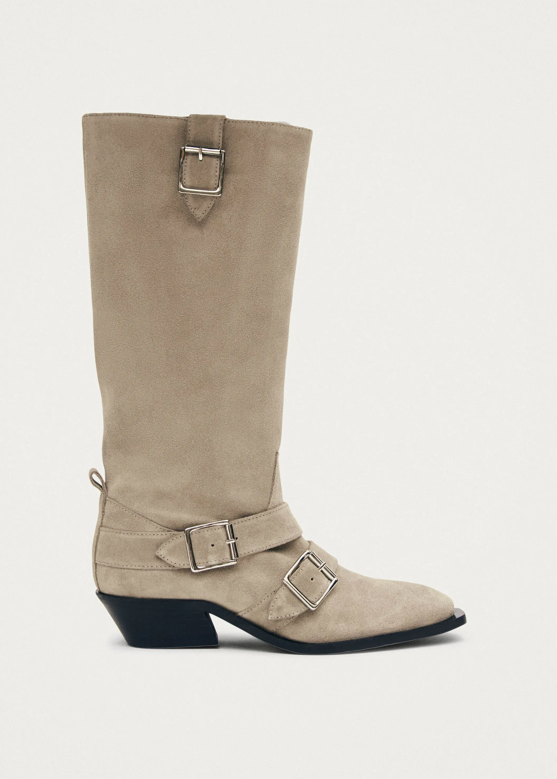 Ryder Suede Beige Leather Boots