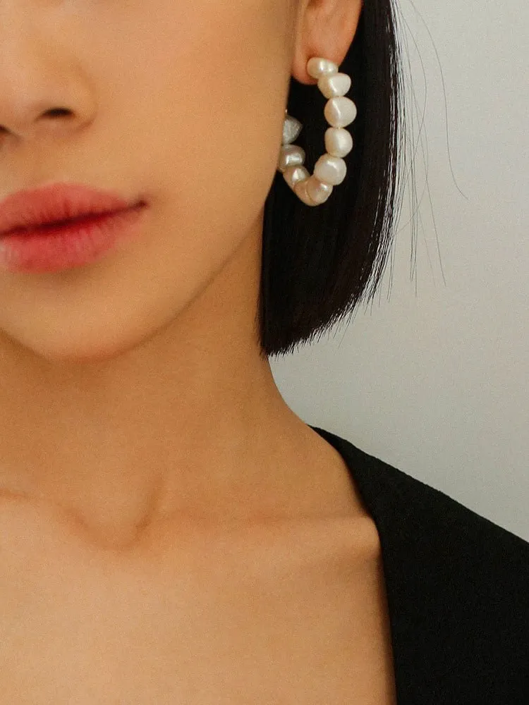 Special Shaped Baroque Pearl Earrings