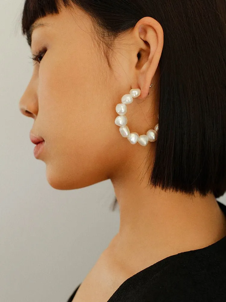 Special Shaped Baroque Pearl Earrings