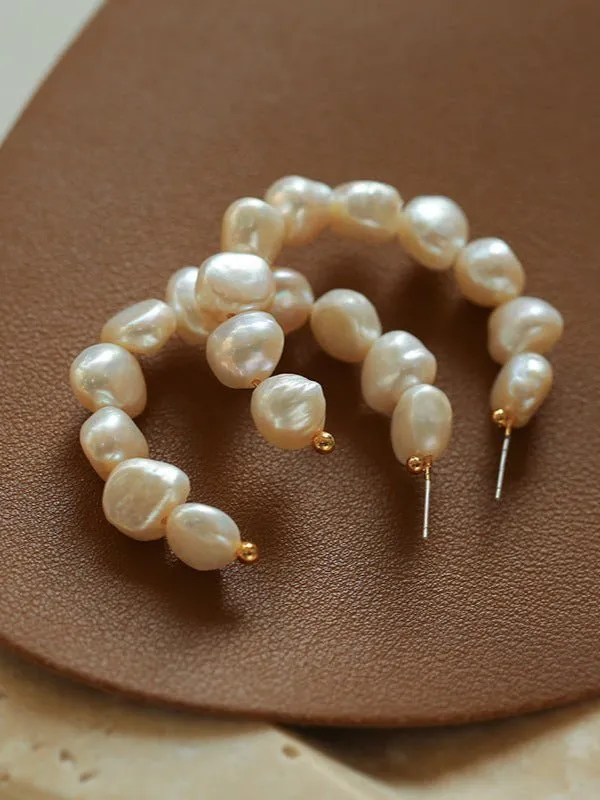 Special Shaped Baroque Pearl Earrings