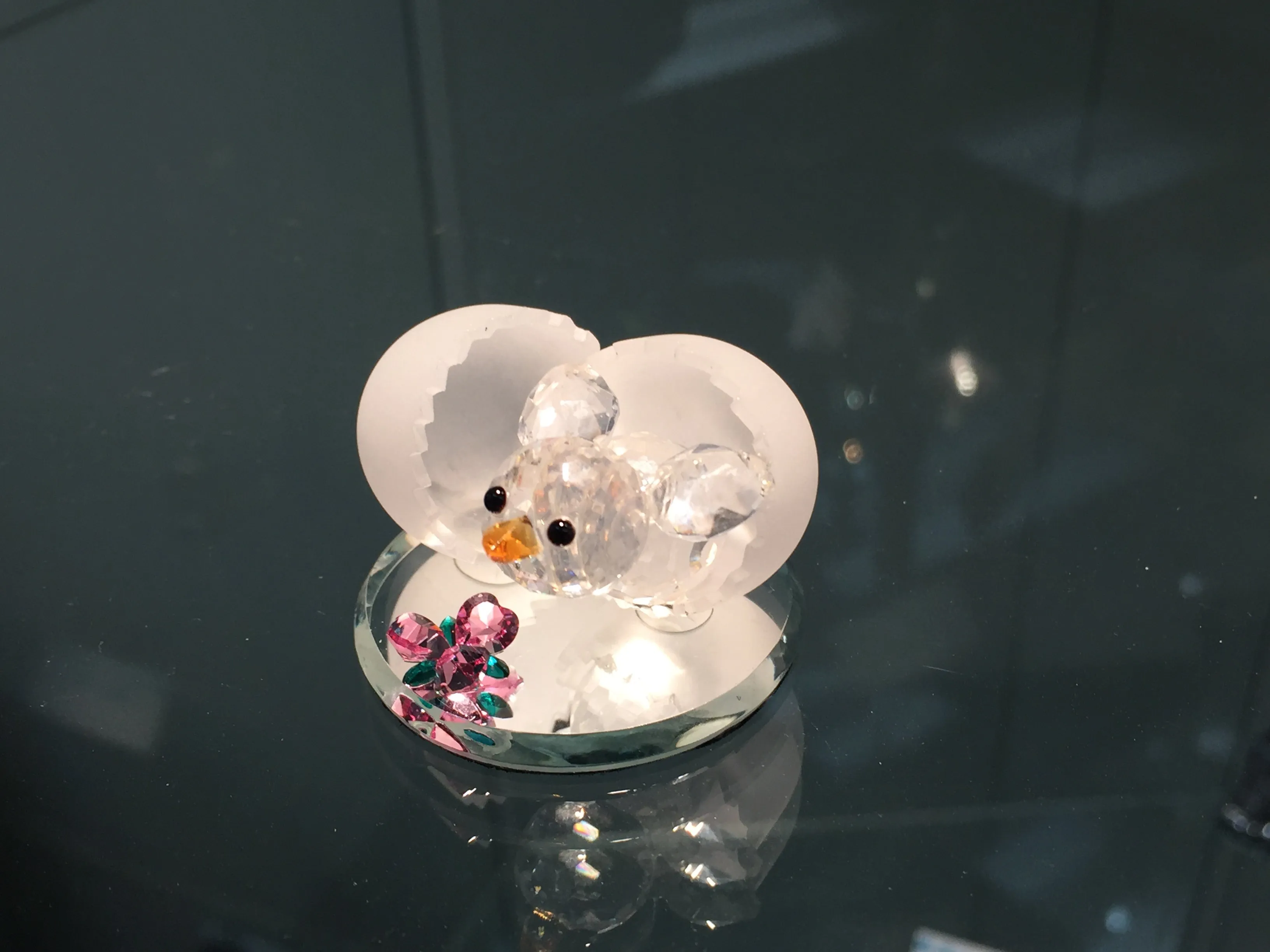 Spring Chick Crystal Figurine