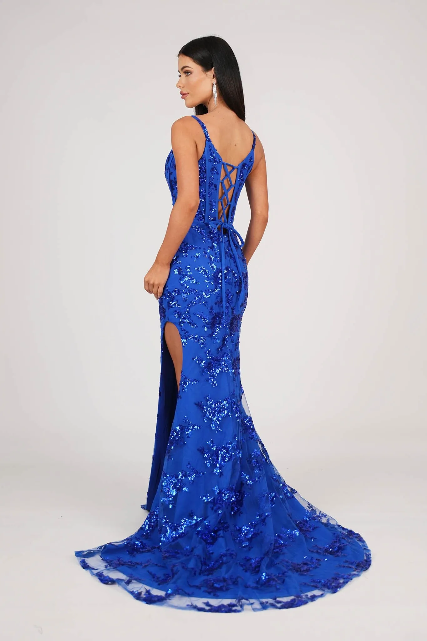 Tatiana Corset Gown - Royal Blue (XS - Clearance Sale)