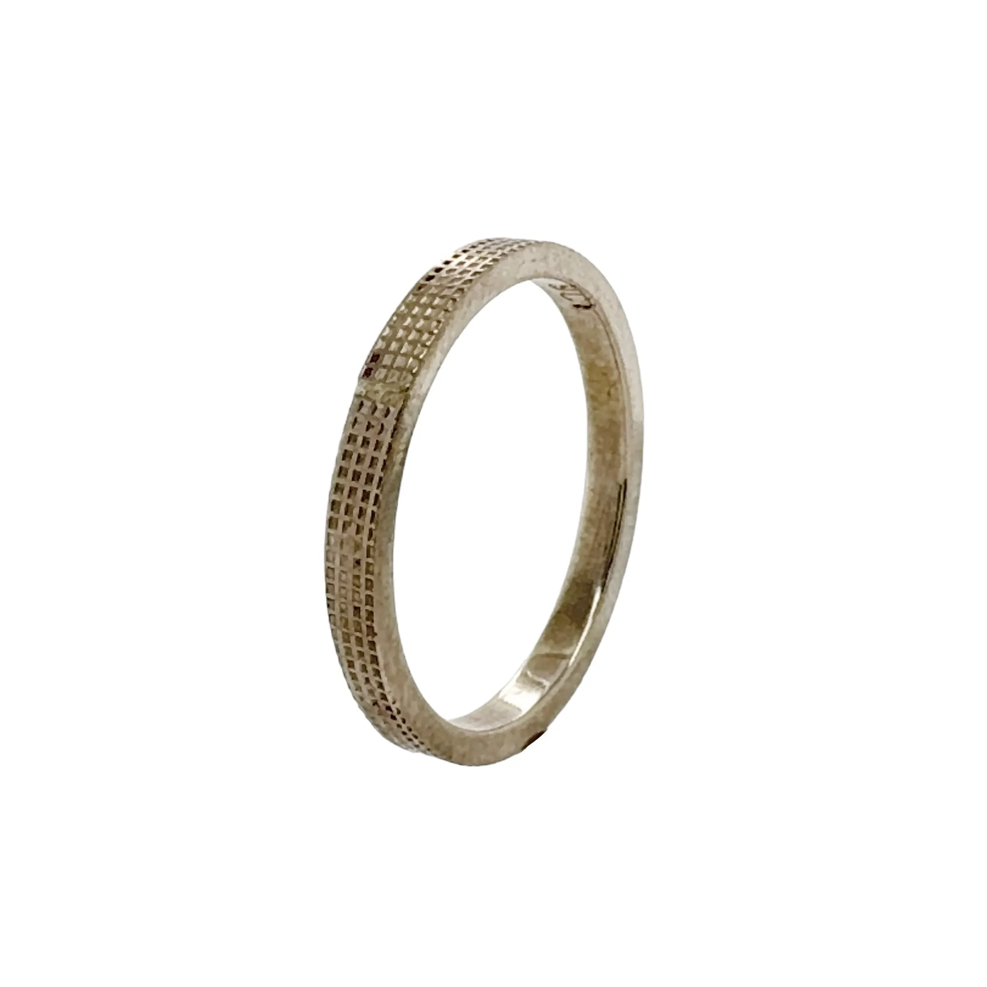 Textured White Gold Ring - Melanie Ihnen