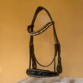 The Josey - Black Patent Double Bridle