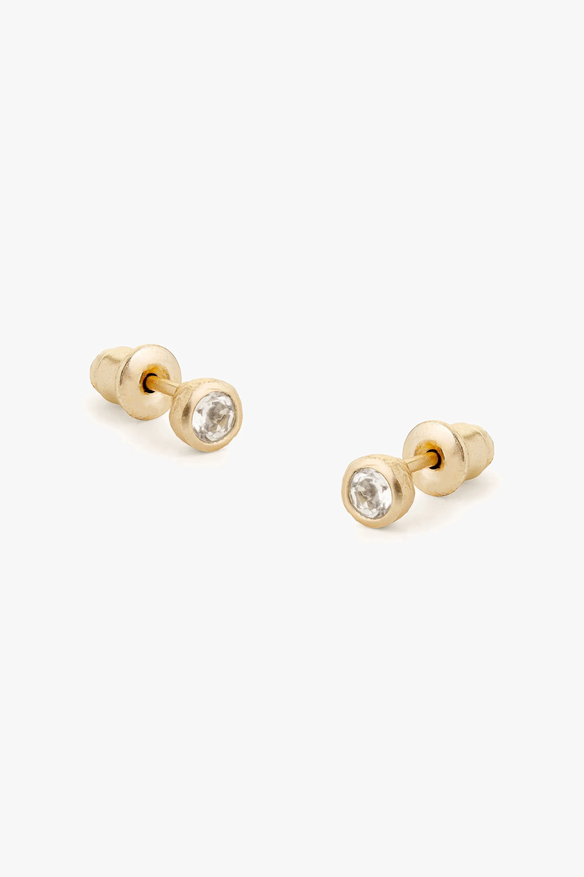 White Topaz Stud Earrings