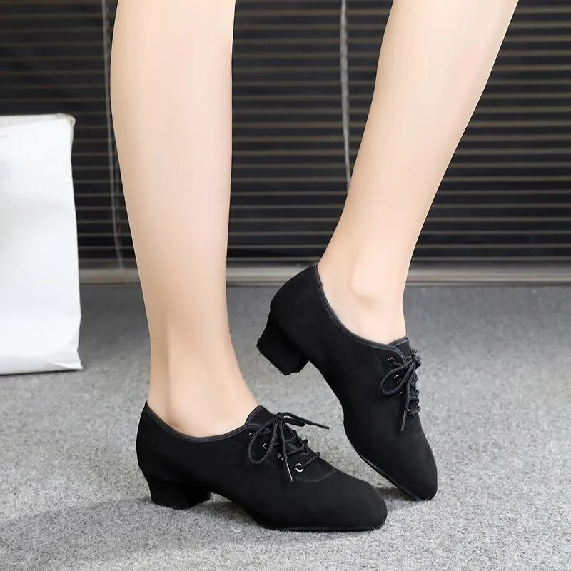 Women's  Suede 3.5cm Heels Teaching & Practice Shoes Ballroom Dance Shoes