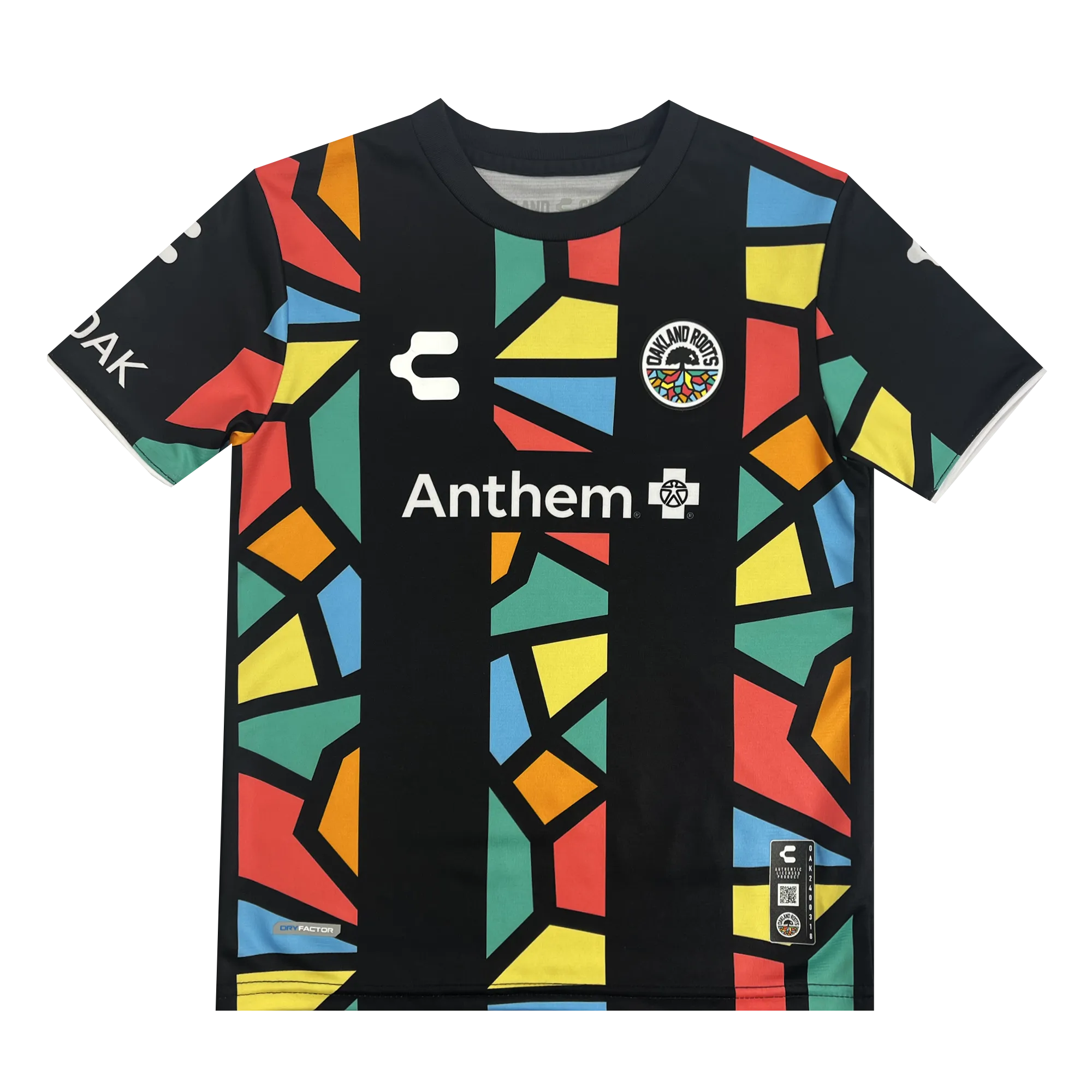 Youth Oakland Roots SC First Kit ft. Anthem Blue Cross